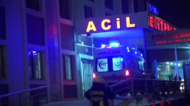 Çorum Hastanede Sigara İzmariti Yüzünden Panik Yaşandı