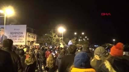 Silivri'de Yılbaşı Coşkusu Havadan da Görüntülendi