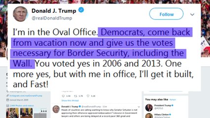 美, 셧다운 속 새해맞이...트럼프 "장벽 포기 안해" vs 민주당 "장벽예산 없이 표결" / YTN