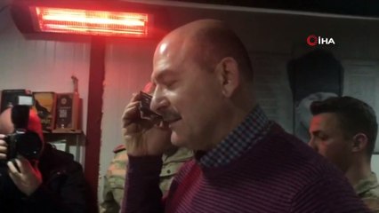 Bakan Soylu yeni yıla askerlerle birlikte girdi