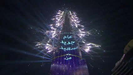 Celebração no prédio mais alto do mundo