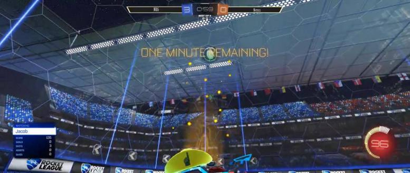 King Wizard pops this ball up off the corner th...