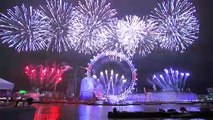 Spectacular fireworks mark London's New Year