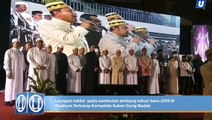 Laungan takbir  pada sambutan ambang tahun baru 2019 di Stadium Tertutup Kompleks Sukan Gong Badak