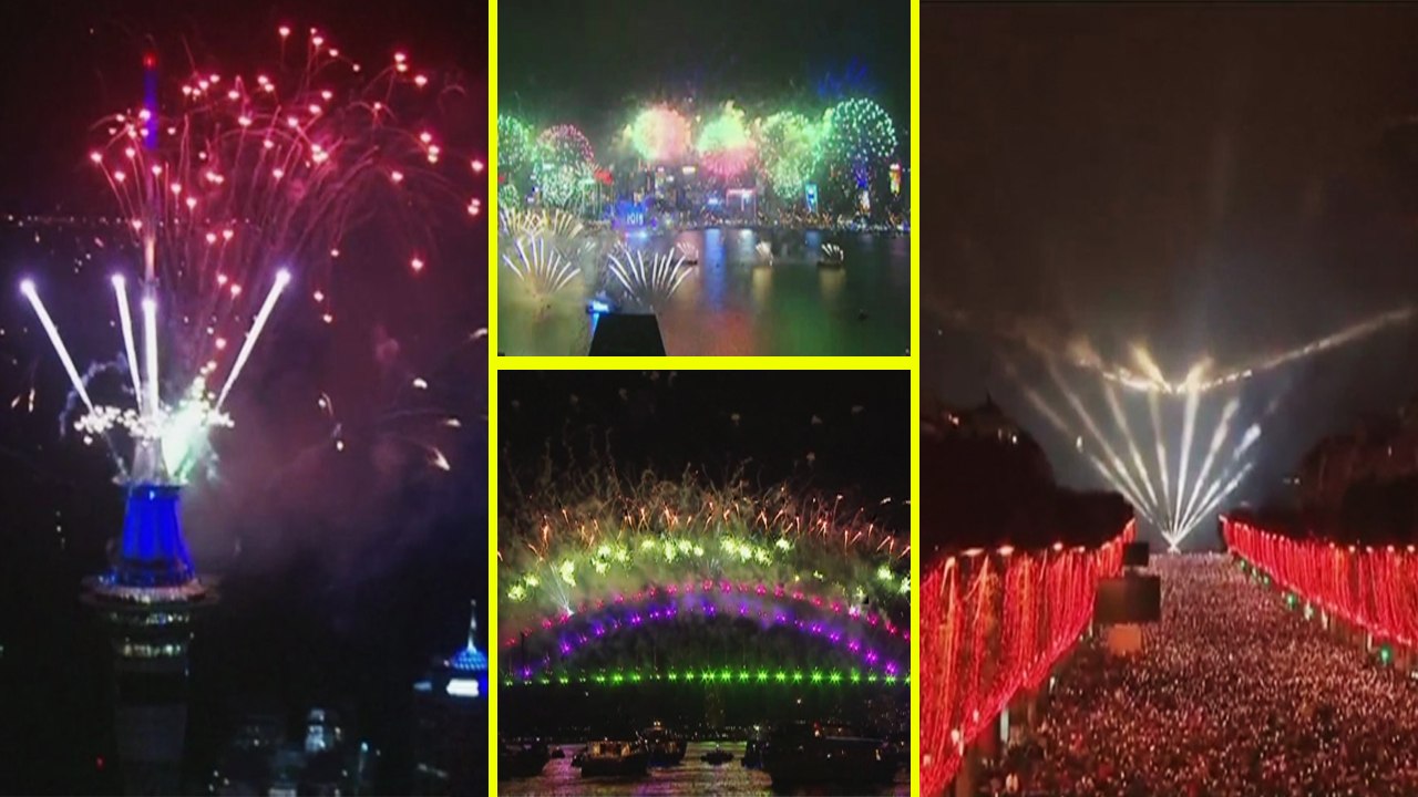 Happy New Year 2019 : पूरे World ने ऐसे मनाया celebration | Watch Video | वनइंडिया हिंदी