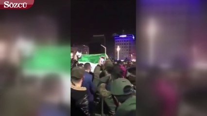 Taksim Meydanı’nda Suriyelilerin yılbaşı kutlaması