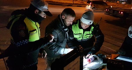 Yarım Saatte İki Kez Alkollü Yakalanan Sürücüye 6 Bin 560 TL Ceza Kesildi