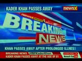 Kader Khan, Veteran Bollywood Actor, Passes Away at 81 After Prolonged Illness
