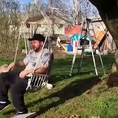 Lovely stunt of little babies on public places