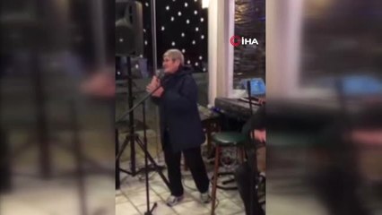 Canan Karatay Sahneye Çıkıp Şarkı Söyledi