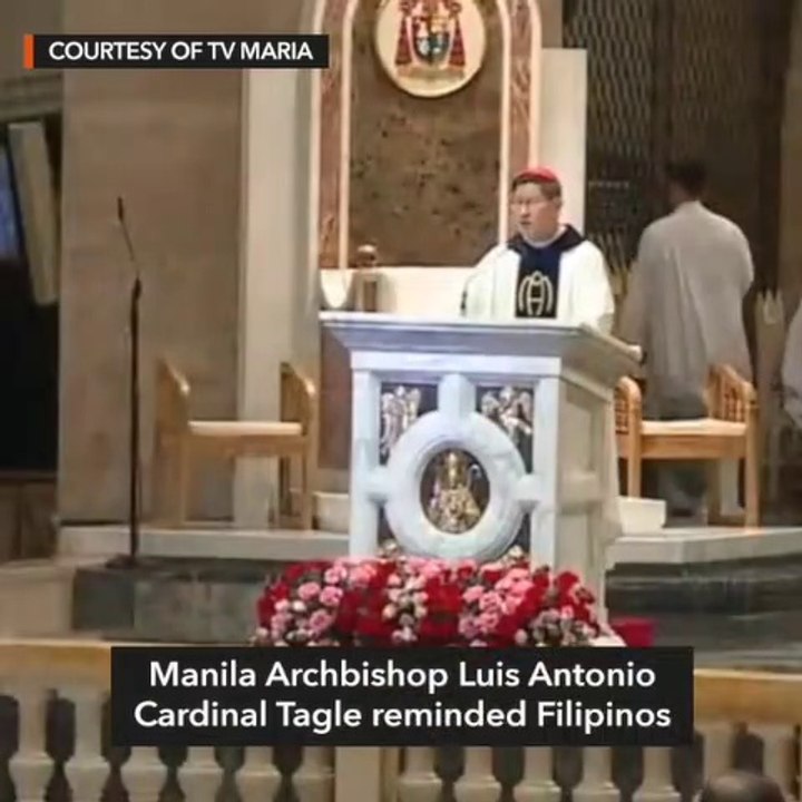 Tagle urges Filipinos to live life of prayer, caring to achieve peace