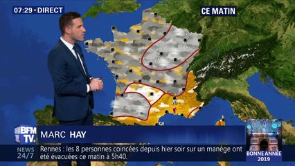 La météo pour ce mardi 1er janvier 2019