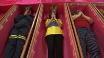 Thailand brings in new year with traditional funeral rituals