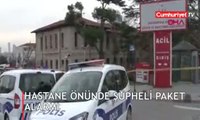 Üsküdar'da hastanede önünde şüpheli paket alarmı