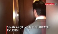 Sinan Akçıl ve Burcu Kıratlı evlendi