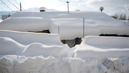 Bir Kent Kara Gömüldü! Evler Görünmez Oldu