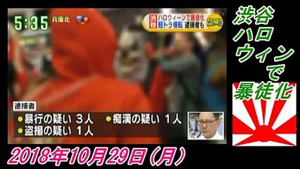 23-1野村明大、渋谷、ハロウィンで暴徒化。菜々子の独り言　2018年10月29日(月）