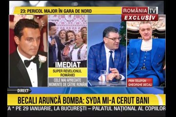 BECALI ARUNCA BOMBA : SYDA MI-A CERUT BANI : ROMANIA TV 2 IANUARIE  2019