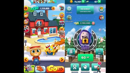 Talking Tom Gold Run - Farmer Ginger Vs Oddbods Turbo Run - Christmas Jeff﻿