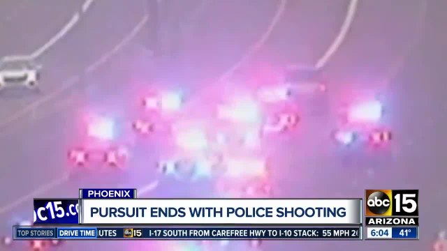 Pursuit ends with police-involved shooting in Phoenix
