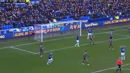 Everton vs Leicester City 0-1  Match Highlights 01/01/2018