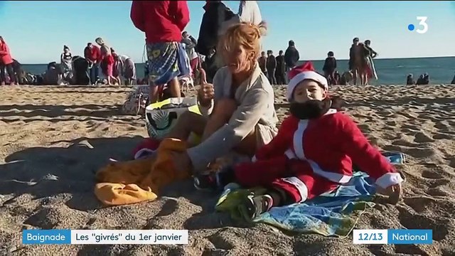 Baignade : les givrés du 1er janvier
