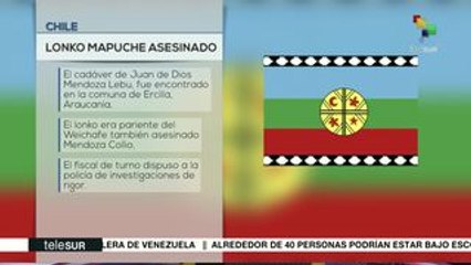 Chile: hallan cuerpo sin vida de lonko mapuche Juan de Dios Mendoza