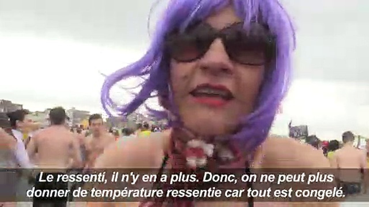 Dunkerque: 1.000 "givrés" dans la Mer du Nord pour débuter 2019