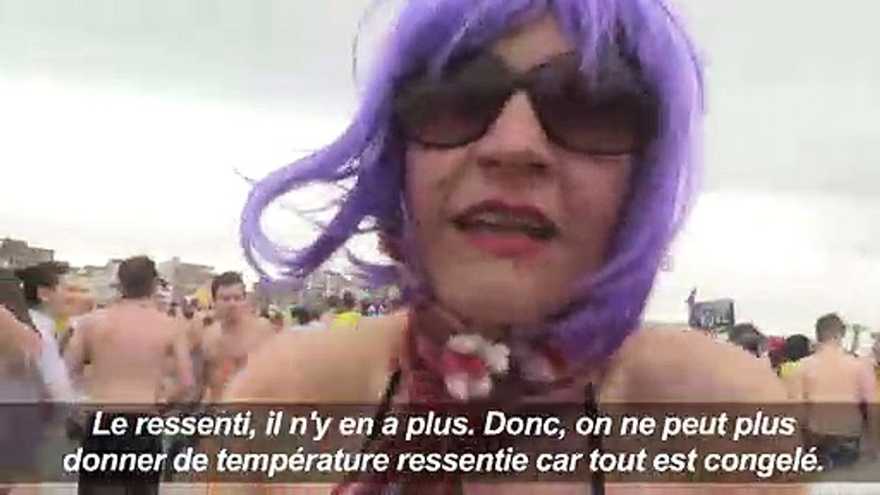 Dunkerque: 1.000 "givrés" dans la Mer du Nord pour débuter 2019