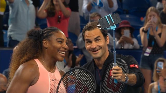 Hopman Cup - Federer/Serena : Un selfie à 43 Grands Chelems !
