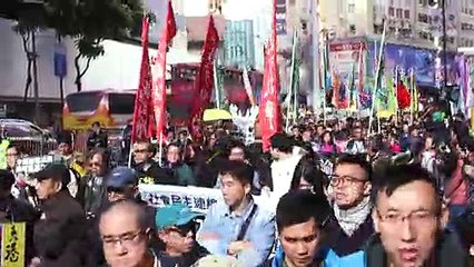 هونغ كونغ تستسقبل 2019 بتظاهرات للدفاع عن الديموقراطية