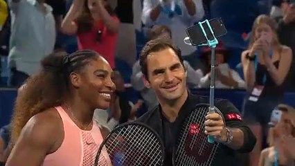 Williams és Federer közös szelfije