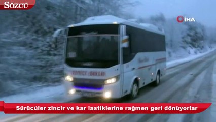 Kazdağları'ndan geçen karayolu trafiğe kapandı