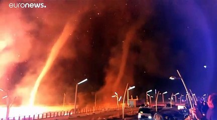 Olanda, falò di capodanno si trasforma in un inferno di fuoco