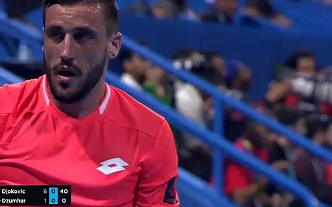 Novak Djokovic VS  Damir Dzumhur Highlights atp doha 2019