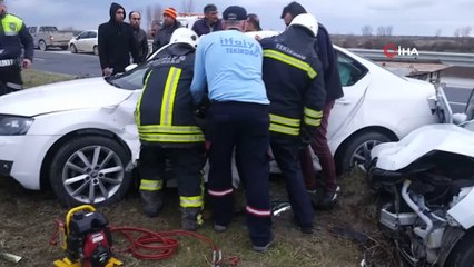 Tekirdağ'da trafik kazası: 8 yaralı