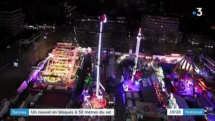 Rennes : un Nouvel An bloqués à 52 mètres du sol