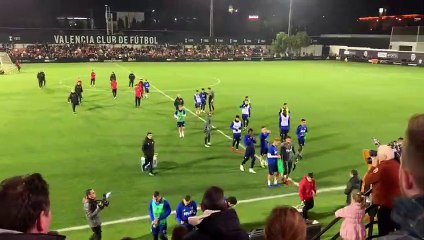 La afición y el Valencia CF empiezan con Fiesta en Paterna