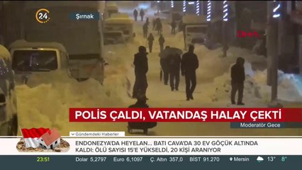 Polis çaldı, vatandaş halay çekti