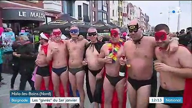 Baignade : les givrés du 1er janvier