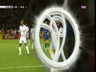 le coup de boule de zizou en finale de la coupe du monde