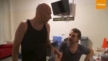 Pedro en el detrás de escena de Locos por Luisa 2