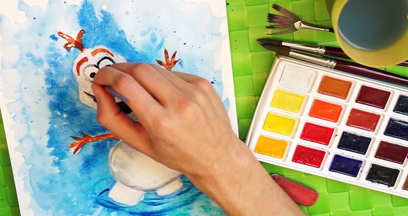 How to draw !!! Disneys Eiskönigin: Olaf