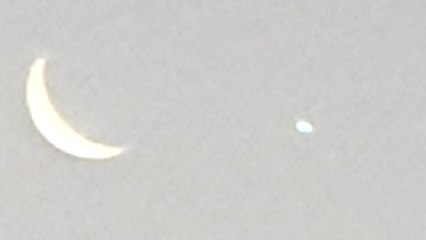 [영상] 첫 출근길, 달 옆에 뜬 샛별...좋은 일 생기려나 / YTN