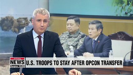 Defense minister Jeong stresses no changes in U.S. troops' presence and ROK-U.S. Combined Forces Command after OPCON transfer