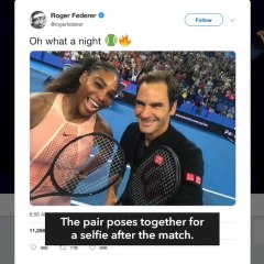 Federer gets bragging rights over Serena in hugely anticipated match
