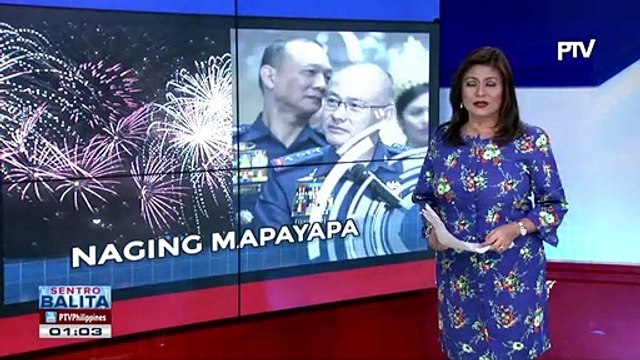 PNP: Pagsalubong sa bagong taon, pangkalahatang naging mapayapa