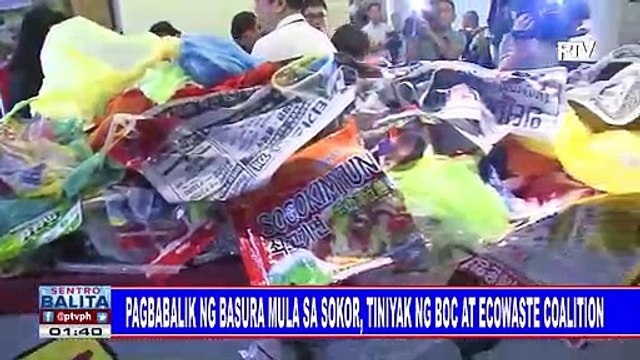 Pagbabalik ng basura mula sa SoKor, tiniyak ng BOC at Ecowaste Coalition