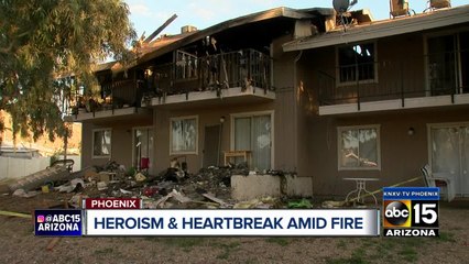 Eight families forced out of their homes after a Phoenix apartment fire