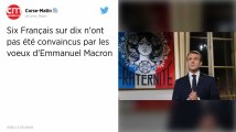 Six Français sur dix n’ont pas été convaincus par les vœux d’Emmanuel Macron